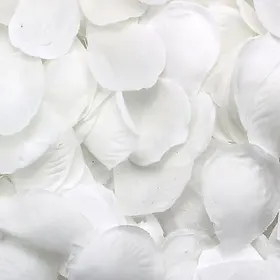 Kit de Pétalas de Rosas Artificiais Brancas