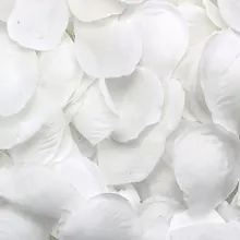 Kit de Pétalas de Rosas Artificiais Brancas