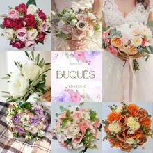 Buquê de Noiva Artificial FloresRio