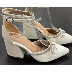 Scarpin Ana Marie Branco 7 cm