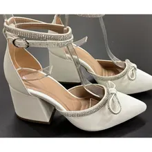 Scarpin Ana Marie Branco 7 cm