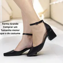 Scarpin Salto Grosso 5 cm Isa Belle