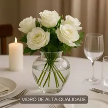 Vaso de Vidro Florença para Centro de Mesa