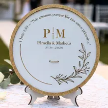 Porta-Alianças MDF Personalizado Natu Laser