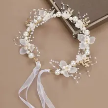 Tiara de Noiva Pérolas e Flores S Home