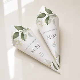 Cone de Pétalas Personalizado Floreni