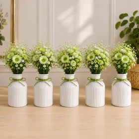 Kit de 15 Vasos de Gesso para Centro de Mesa
