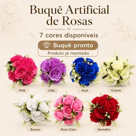 Buquê Artificial de Rosas H0036