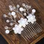 Pente de Cabelo de Noiva Pérolas e Strass