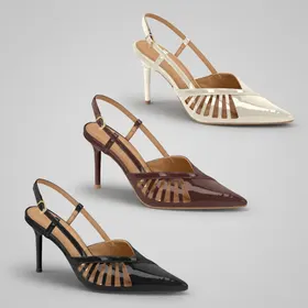 Scarpin Vizzano Slingback Vazado